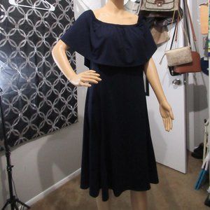 IsaacMizrahiLive Large NavyBlue dress